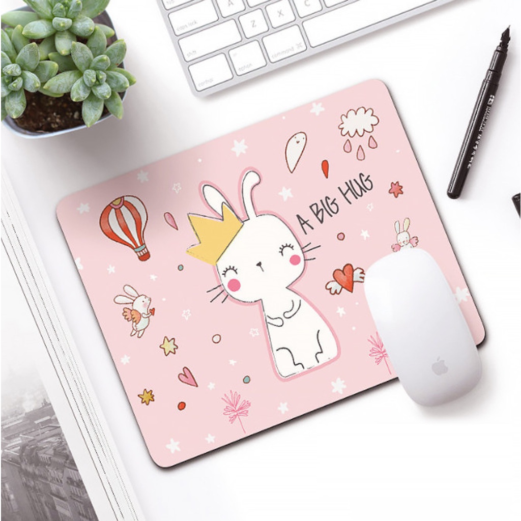 Miếng Lót Chuột Nhiều Hình Dễ Thương Cute Chữ Nhật ( 20 x 26 cm ) - Jerry Shop