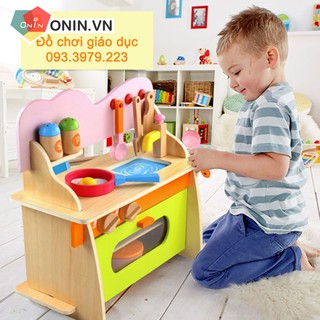 Bộ kệ bếp gỗ cao cấp cho bé