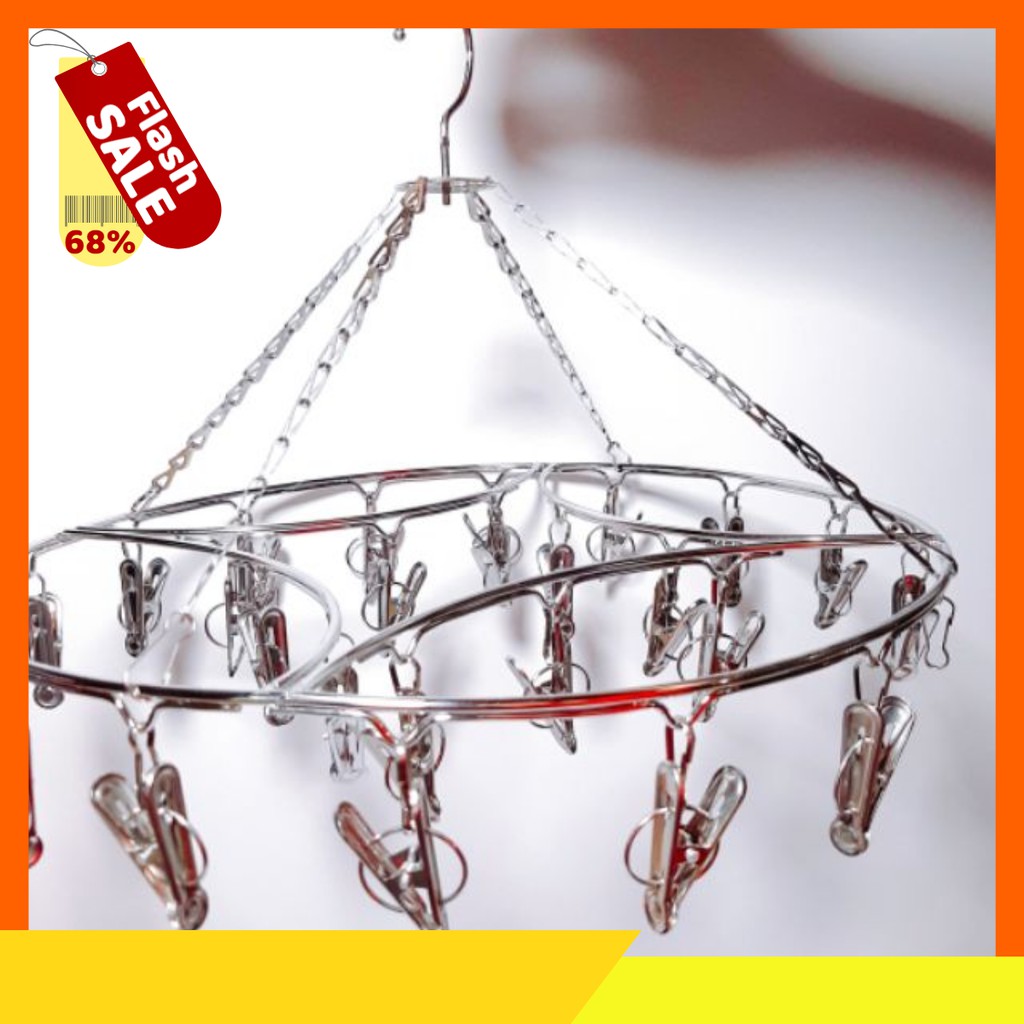 [XẢ KHO]Mắc dù tròn, mắc treo quần áo 100%inox..jj