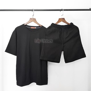 SET Áo thun trơn+ shorts kaki