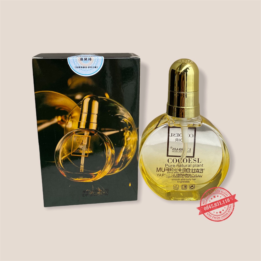 inh dầu dưỡng tóc cao cấp COCOESL Noir 80ml - Phục hồi tóc hư tổn và chẻ ngọn hương nước hoa CÓ TEM LOẠI 1   Lylyga CT46