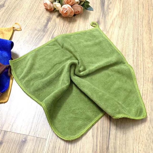 Khăn lau đa năng Microfiber không xù lông 30 x 30 cm - Dungemishop - Rửa Ô Tô Xe Hơi Xe Máy Nhà Bếp 3M Mề