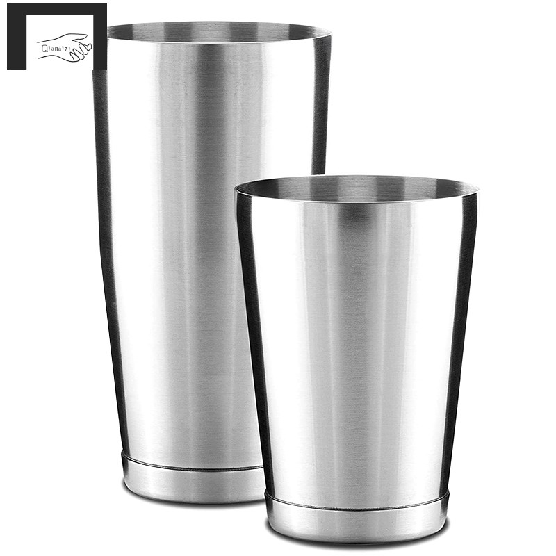 Premium Cocktail Shaker Set-Piece Pro Boston Shaker Set. Unweighted Martini Drink Shaker Made From Stainless Steel 304