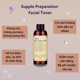 Nước hoa hồng klairs không mùi supple preparation unscented toner dưỡng ẩm - ảnh sản phẩm 5