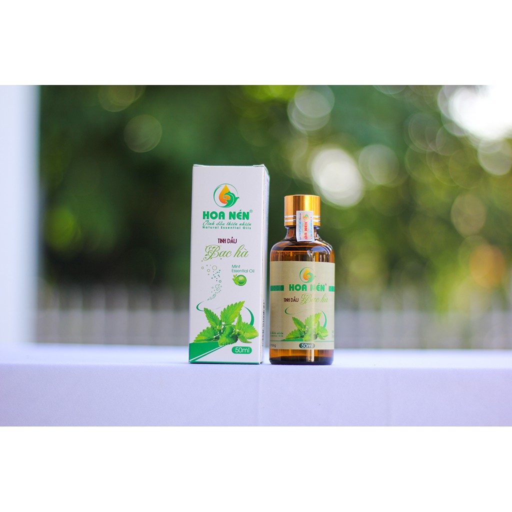 Tinh dầu bạc hà 50ml - Hoa Nén - Hương thơm mát, khử mùi, ẩm mốc, đuổi muỗi, côn trùng