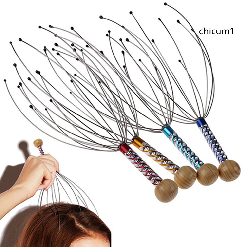Cây mát xa da đầu làm giảm căng thẳng hình bạch tuộc