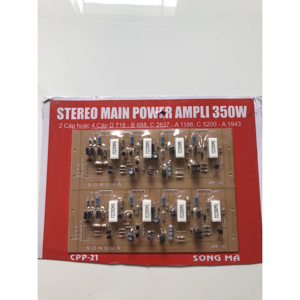 BO MẠCH AMPLY CÔNG SUẤT 8 SÒ 350W - SONG MÃ