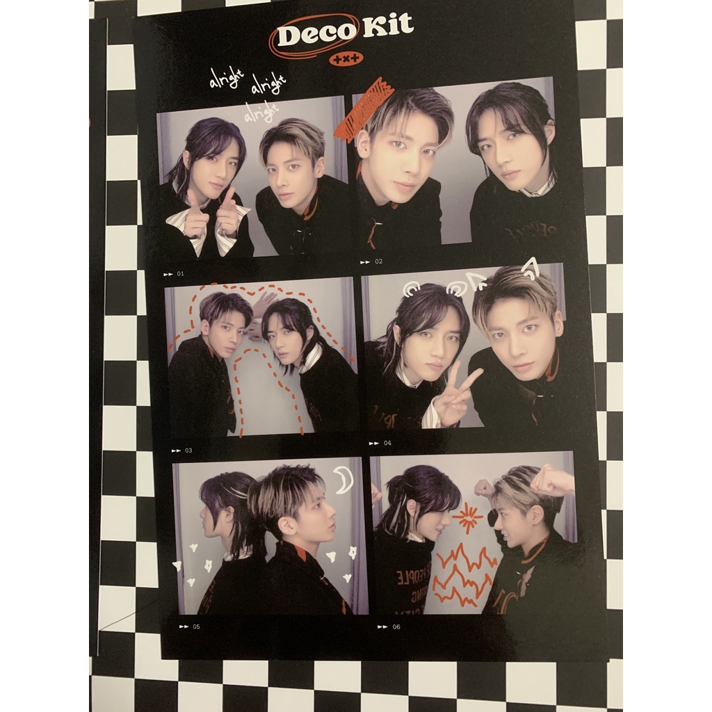 4 cuts/ 6 cuts photo set các thành viên nhóm nhạc TXT hàng chính hãng  deco 2022