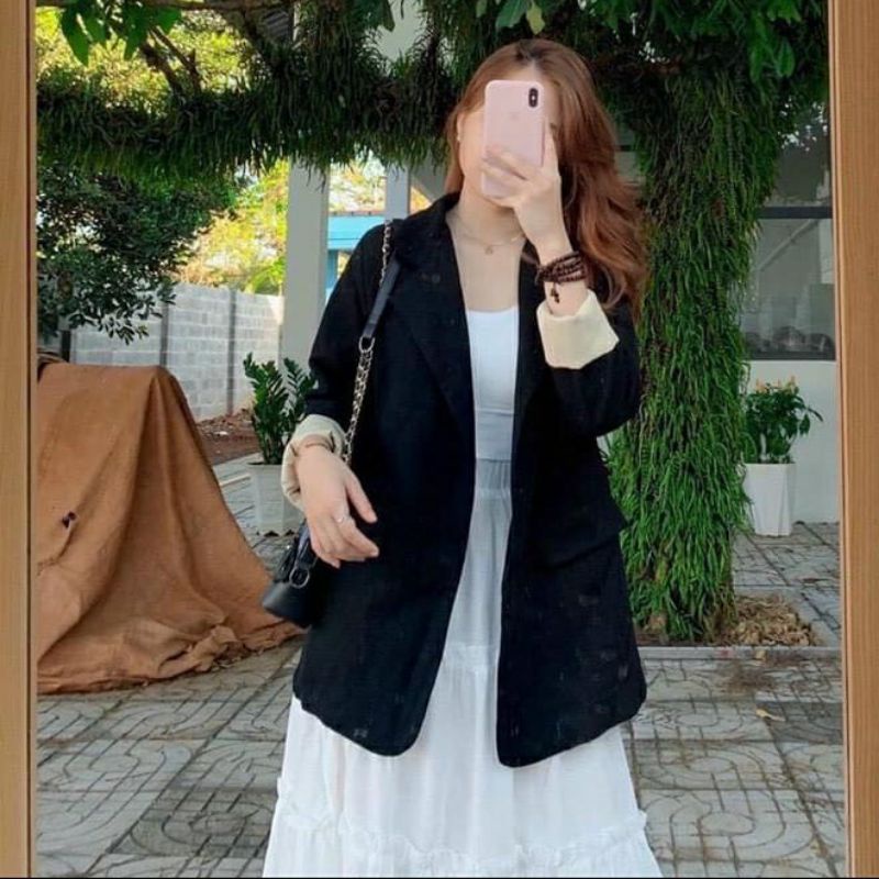 [RẺ VÔ ĐỊCH]Áo blazer nâu tây 2 lớp phong cách Hàn quốc . Áo vest nhà Cloud | BigBuy360 - bigbuy360.vn