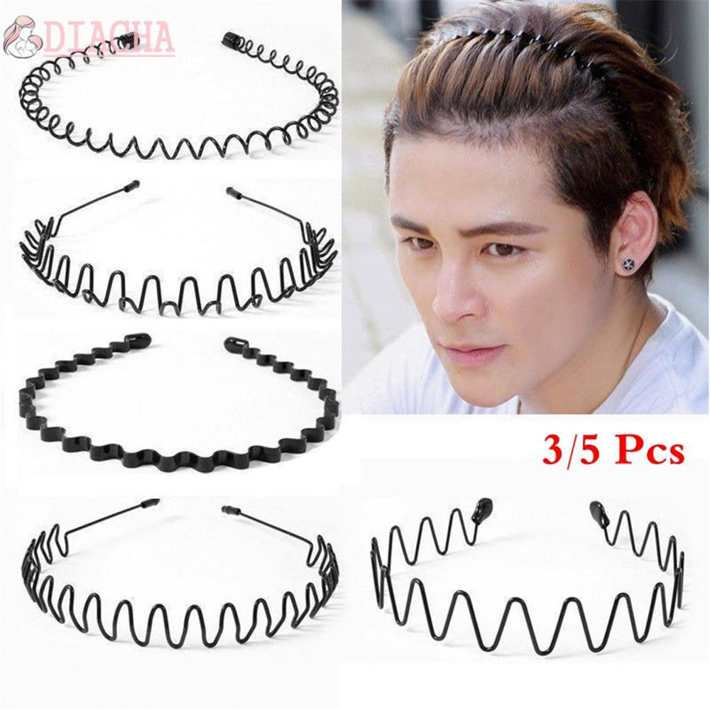 Bộ 3/ 5 cài tóc kim loại màu đen phong cách thể thao thời trang năng động dành cho cả nam và nữ