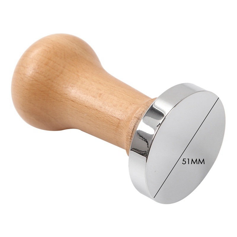 Dụng Cụ Nghiền Cà Phê Espresso 51mm Tay Cầm Bằng Gỗ