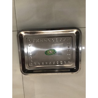 Khay Inox Sâu 2cm Bưng Khánh Thành - Khay Khai Trương, Khay Để Sản Phẩm, Bằng Khen