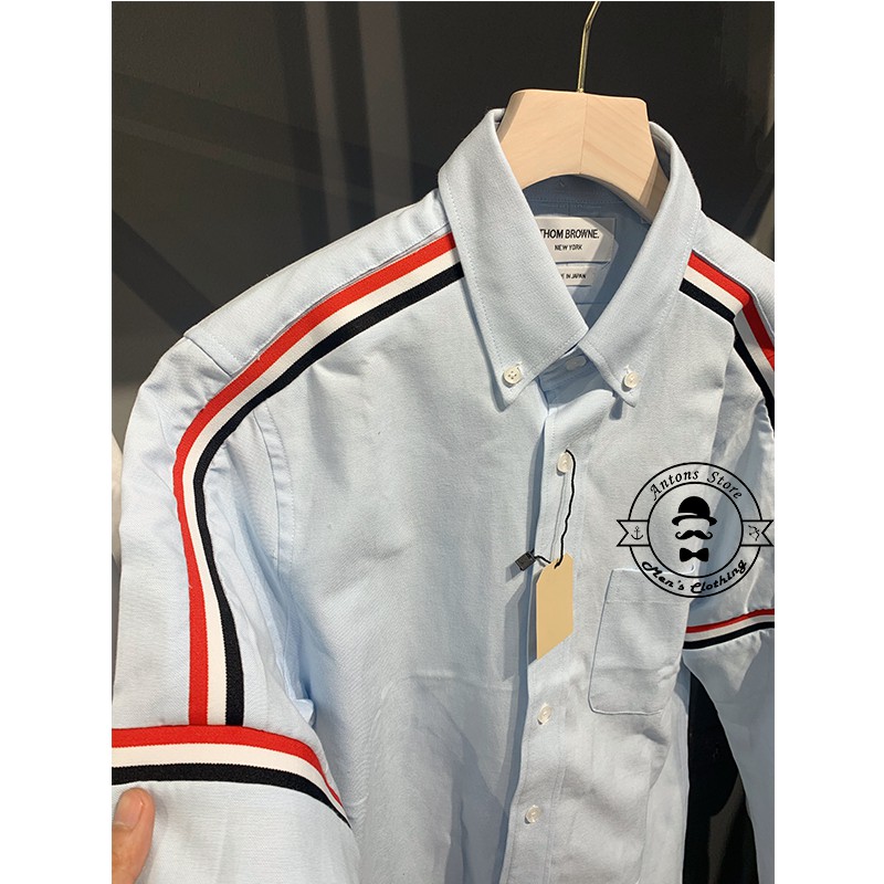 Sơ mi Thom Browne Viền Vai Tay