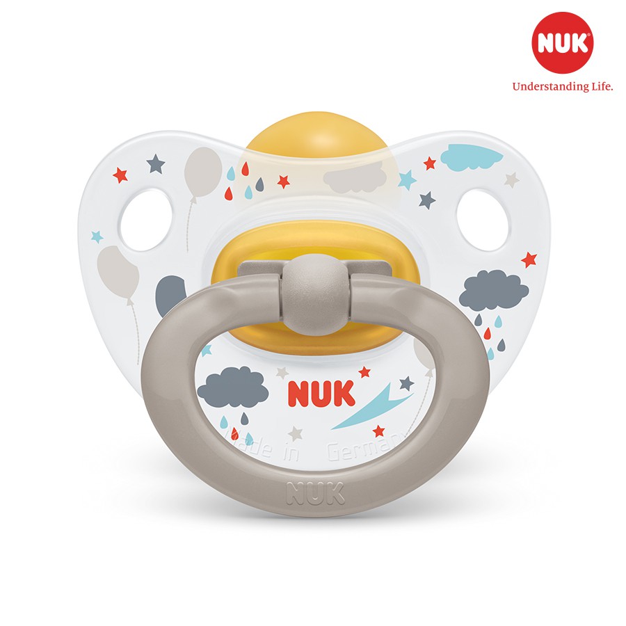 [CHUBBYSHOP] Bộ 2 ti giả cho bé NUK cao su classic chính hãng nhập khẩu Đức - Giao màu ngẫu nhiên