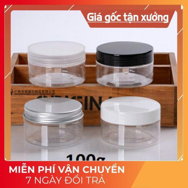 Hủ Đựng Kem ❤ TOP GIÁ RẺ ❤ Hũ nhựa pet 50g,100g,200g,250g đựng mỹ phẩm, thực phẩm, đồ khô, ngũ cốc