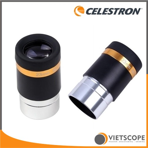 Thị kính 23mm trường rộng 62° Celestron Aspheric dành cho kính thiên văn