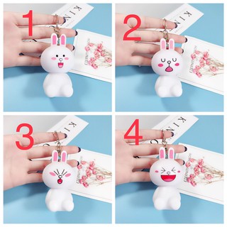 Móc khoá thỏ cony ngồi_nhiều mẫu_được chọn mẫu