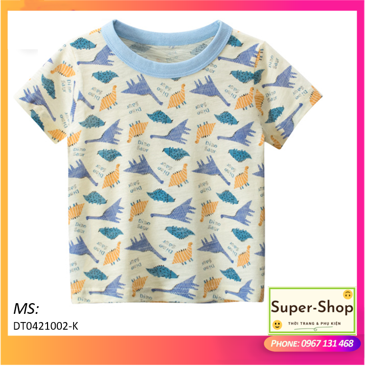 Áo thun cho bé 27KIDS-LS9530 áo trẻ em in hình vui nhộn chất cotton tre hàng xuất Âu Mỹ [Super_Shop] DT0421002