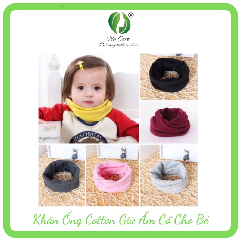 Khăn ống cotton giữ ấm cổ cho bé, khăn choàng cổ cho bé