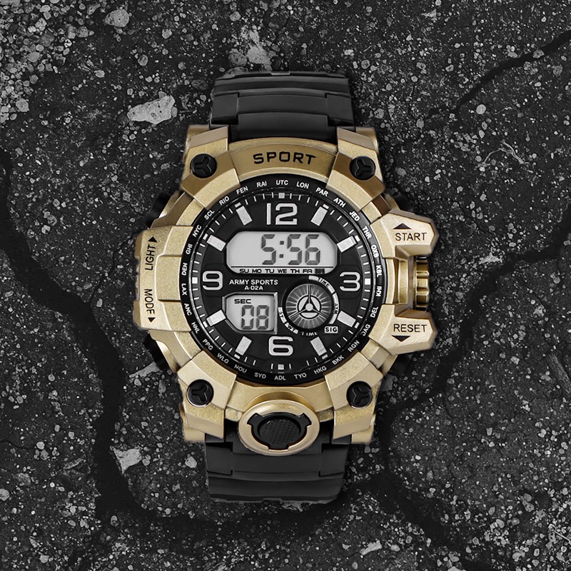 Đồng hồ điện tử  nam  SPORT N100 Đồng hồ sinh viên đủ các chức năng xem giờ báo thức ,lịch tuần, bấm giờ dây silicon | BigBuy360 - bigbuy360.vn