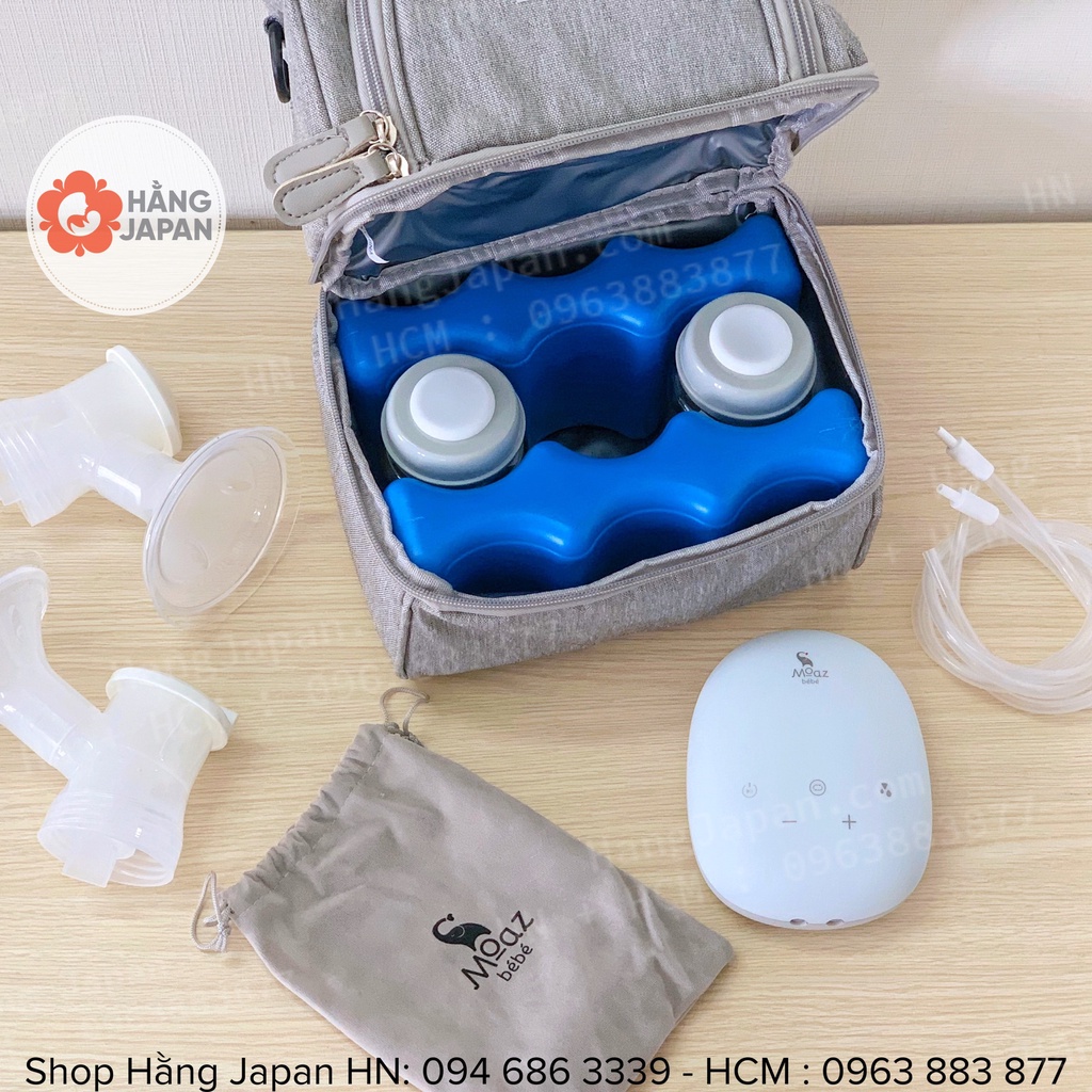 Máy hút sữa điện đôi MOAZ BÉBÉ MB – 029 hút êm, kiệt sữa, tăng tiết sữa - BH chính hãng 12 tháng