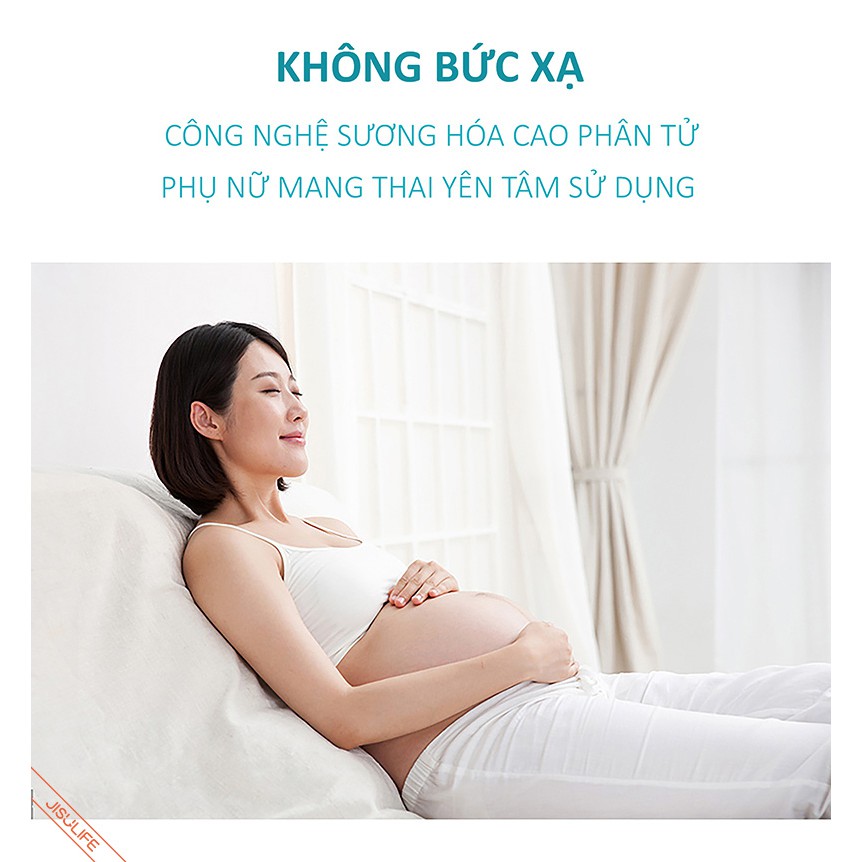 Máy phun sương Jisulife JT03,Tạo ẩm không khí và giữ ẩm da 250ml Máy tạo ẩm không gian thư giãn kiêm đèn ngủ LED để bàn