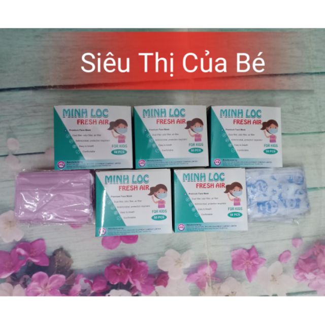 Hộp 50 chiếc khẩu trang trẻ em
