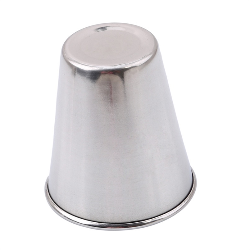 Cốc Uống Bia / Nước Bằng Thép Không Gỉ 304 Màu Trắng Nhỏ Gọn Dùng Khi Đi Du Lịch / Cắm Trại