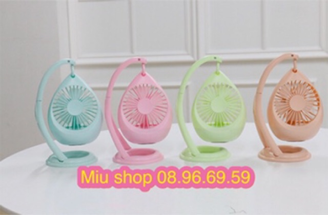 Quạt mini phun sương cầm tay - Khách chọn mẫu inbox shop