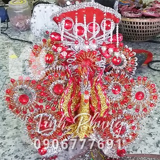 Mão Bà Chúa Xứ / Địa Mẫu/ Ngũ Hành Mẫu Đầu Cánh Mút - tượng cao 50cm (Ni 26cm)