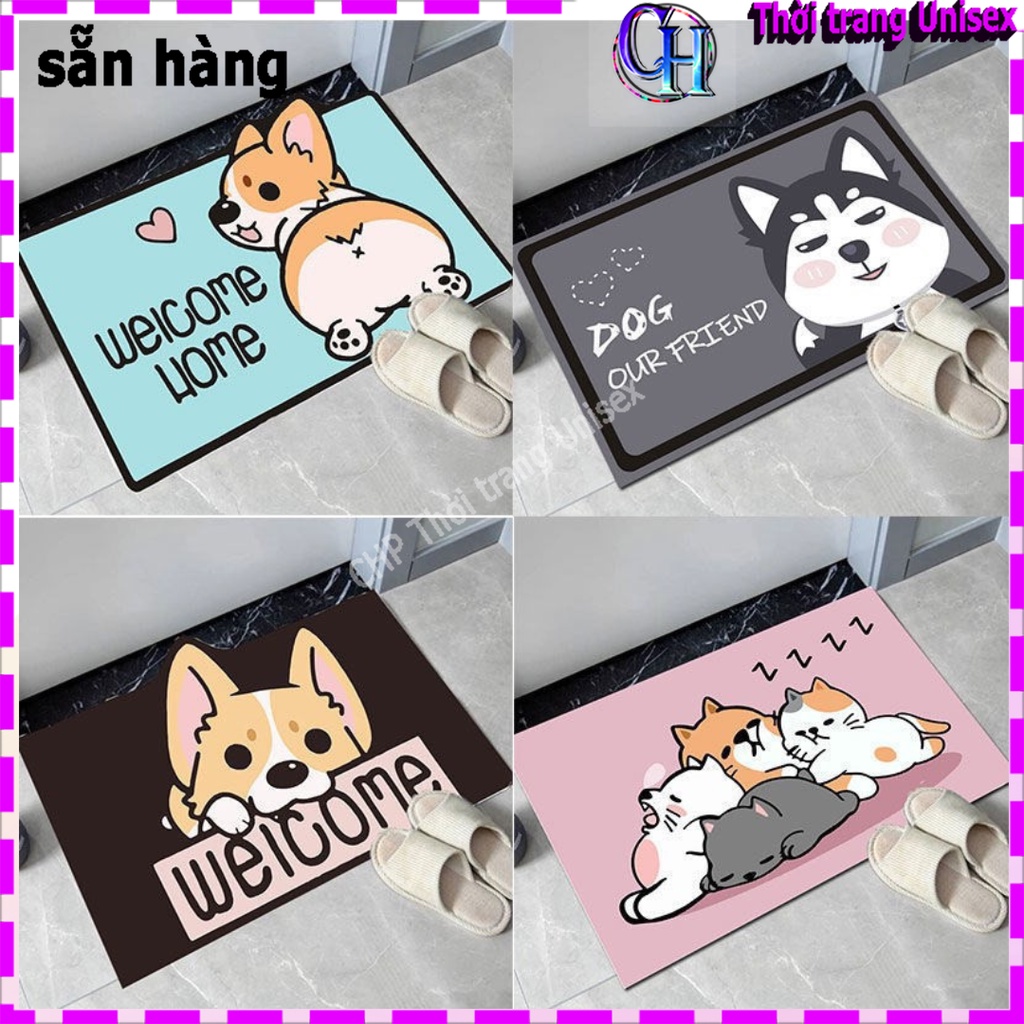 [FREESHIP 50K] Thảm lau chân❤️thảm chùi chân❤️chống trượt kháng khuẩn - chống trơn nhà tắm nhà vệ sinh thấm hút H01