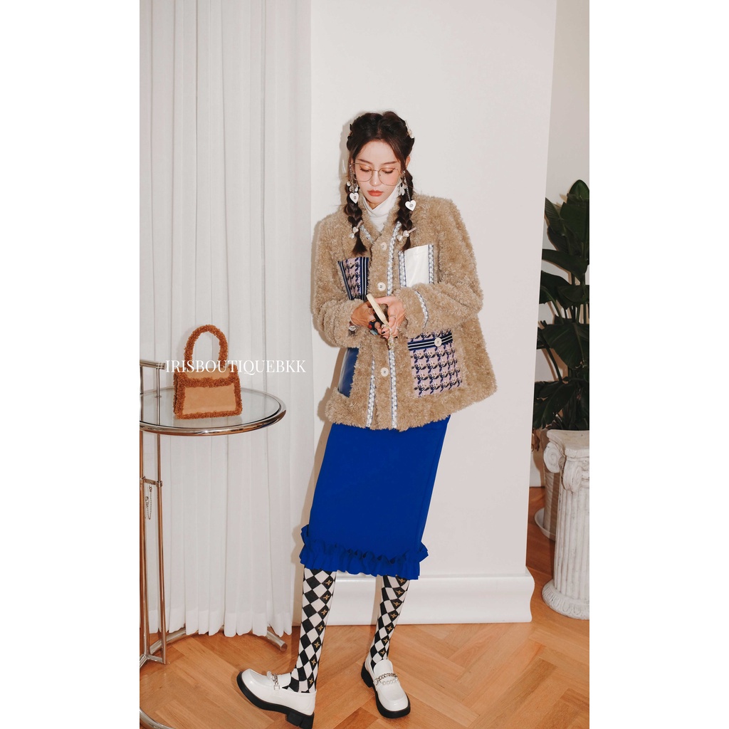 Iris Boutique IC2151140 22/SS Sheep Coat Áo khoác