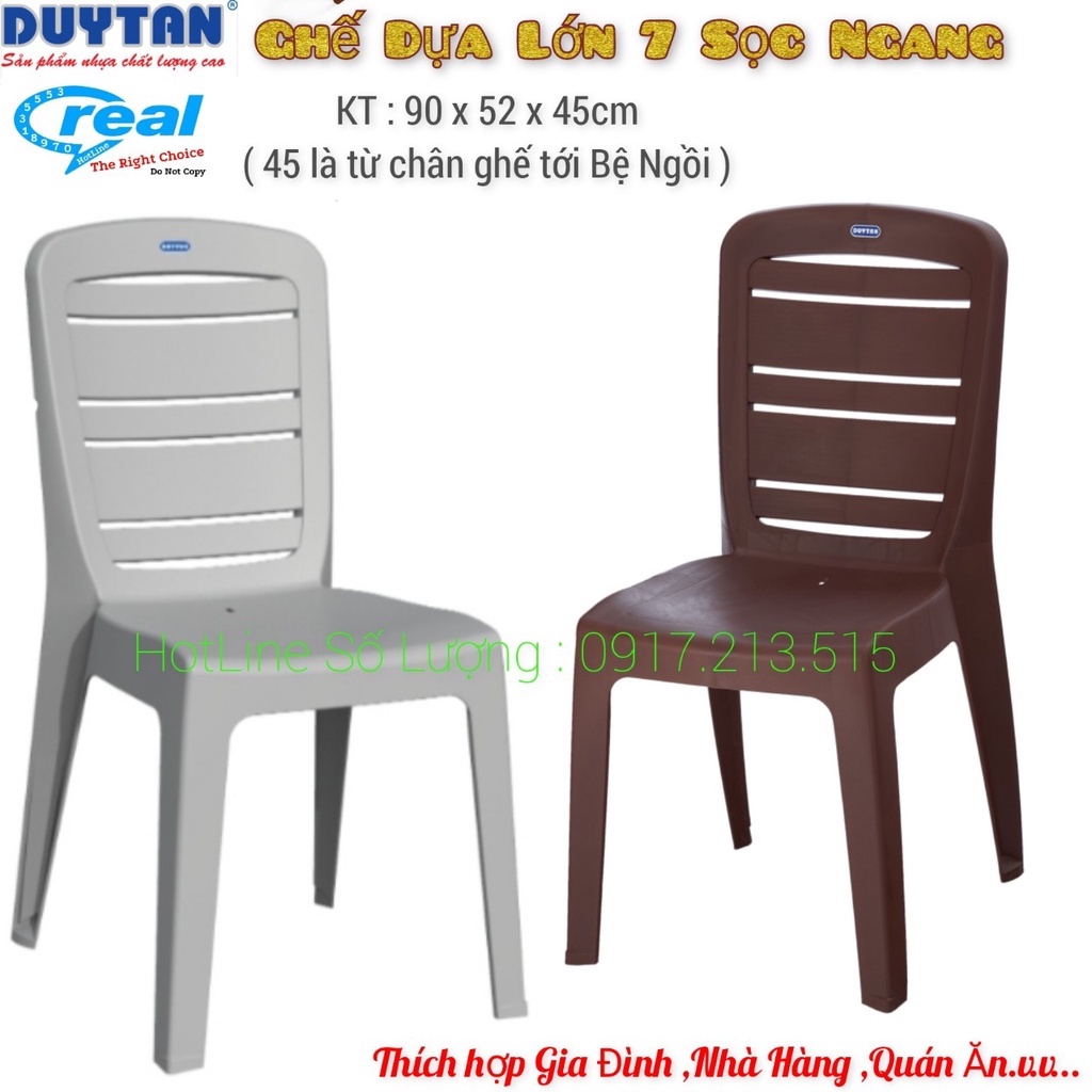 GHẾ NHỰA DUY TÂN DỰA LỚN SỌC NGANG ,GHẾ NGỒI BÀN CAO