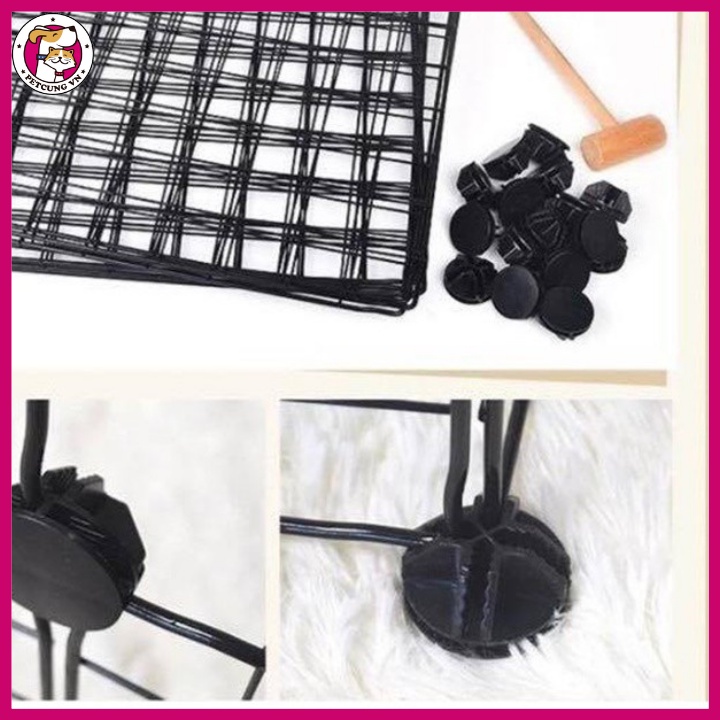 Tấm Lưới Sắt Đa Năng (Tặng Chốt) Lắp Ghép Chuồng Quây Chó Mèo, Kệ Sách, Tủ Quần Áo, Decor Phòng - Pet Cưng Shop