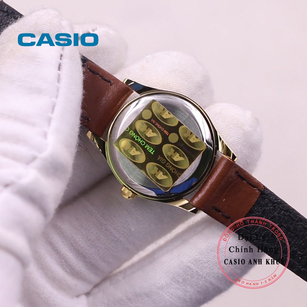 Đồng hồ nữ Casio LTP-1094Q-7B7RDF dây da mặt nhỏ