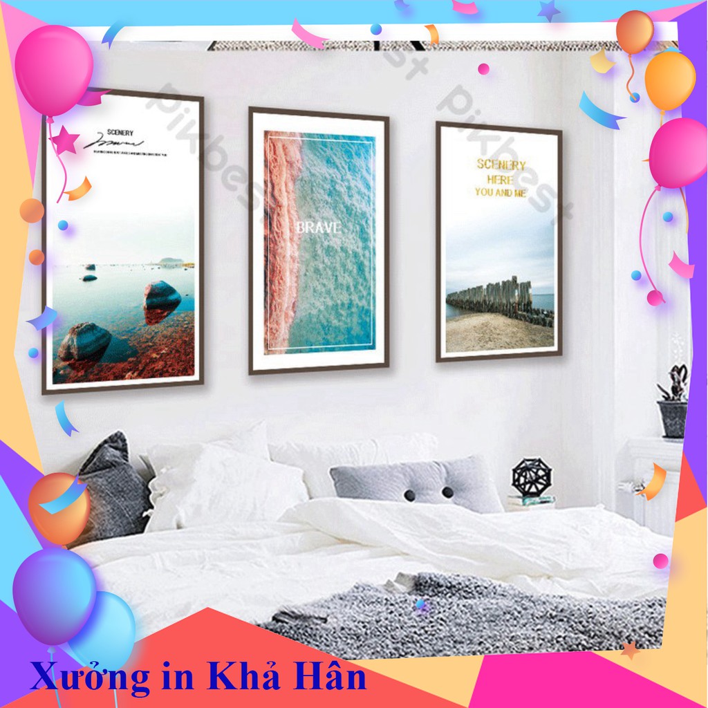 Bộ 3 tranh treo tường