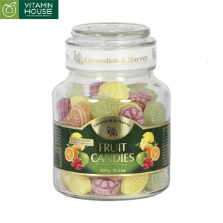 Kẹo Đức Cavendish & Harvey hũ thủy tinh vị trái cây hỗn hợp 275g [VITAMIN HOUSE]