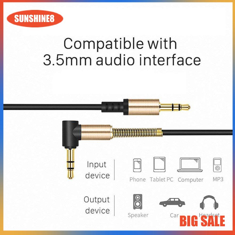 Dây cáp âm thanh nối dài jack 3.5mm chuyên dụng cho xe hơi