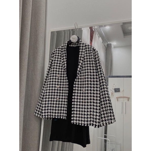 Áo khoác dạ kẻ zizac from rộng ms159 | BigBuy360 - bigbuy360.vn