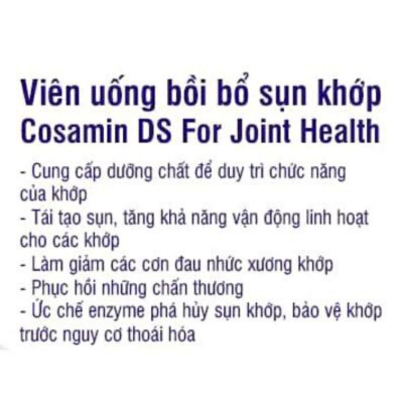 [Date 3/2025] Viên Uống Bổ Sụn Khớp Cosamin DS 230v