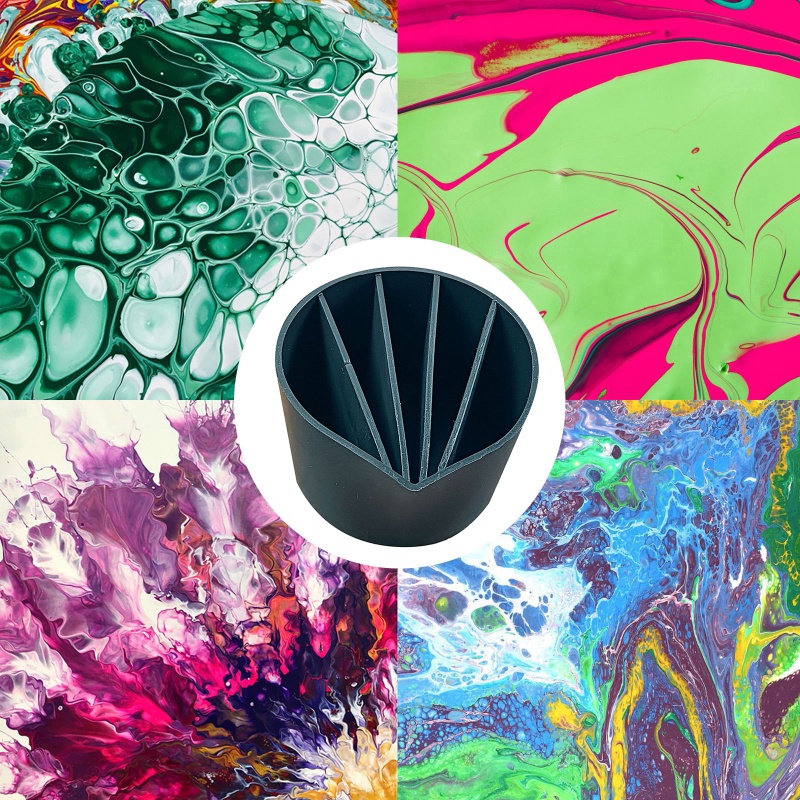 Cốc Silicone Mini 2 3 4 5 Lỗ Dùng Làm Đồ Thủ Công DIY