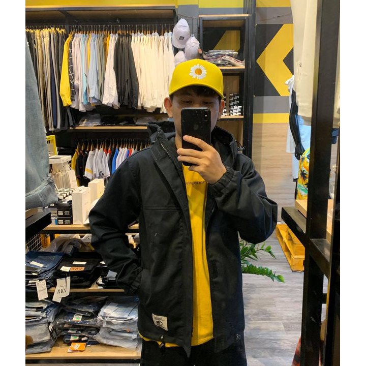 Áo khoác kaki nam nữ màu xám, đen, vàng be