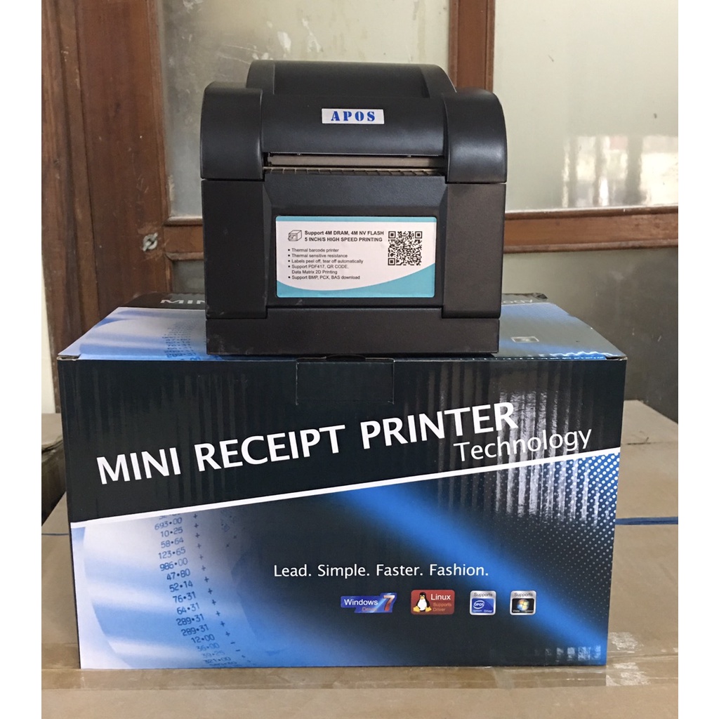 Máy in tem trà sữa -in tem mã vạch -in đơn hàng shopee -Xprinter 350b