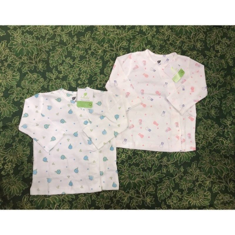 [Lullaby] Áo cài chéo (cài lệch) vân thoáng chất mềm, đẹp, thấm hút tốt (Sz 9-18m)