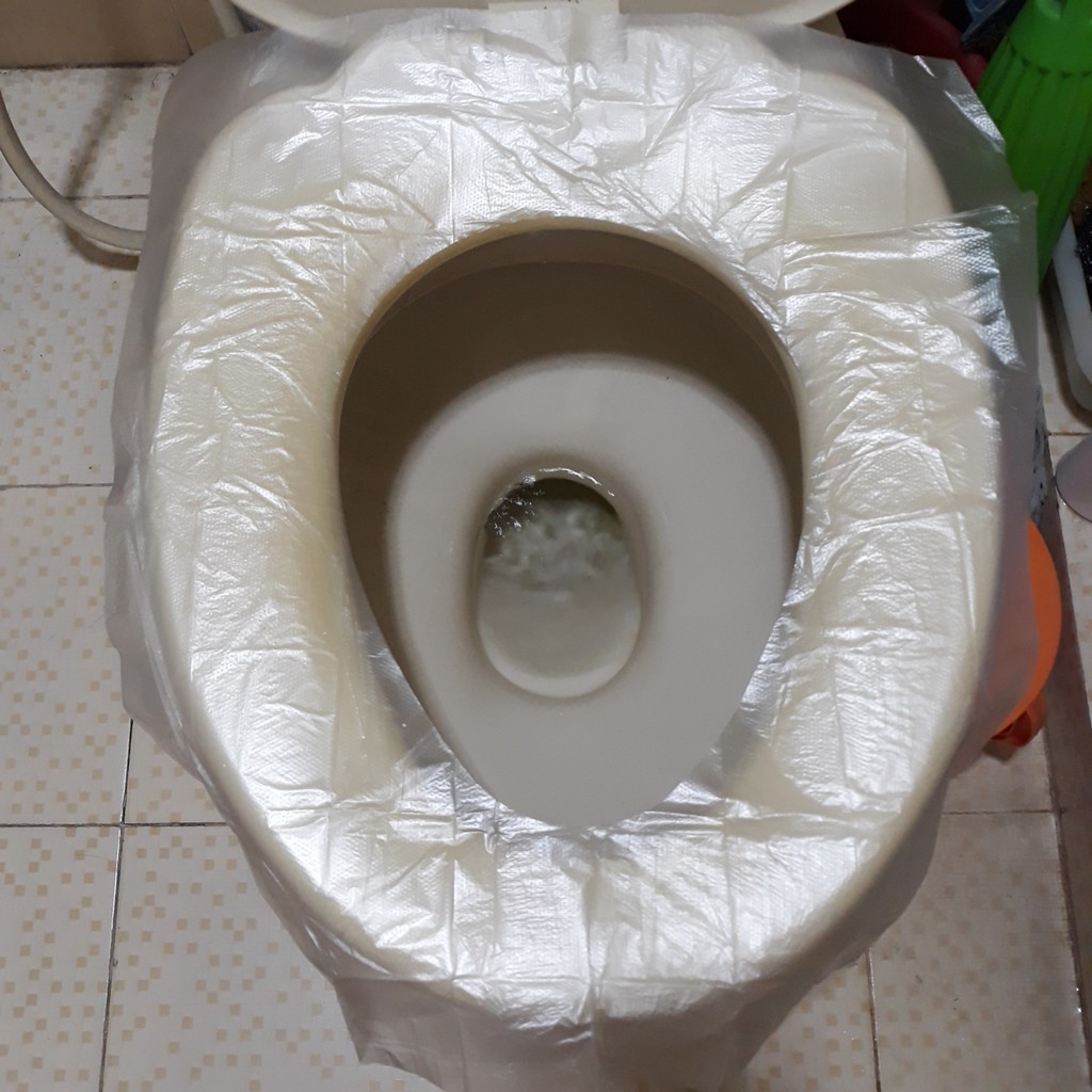 10 tờ Giấy lót Bồn cầu Toilet dùng 1 lần vệ sinh