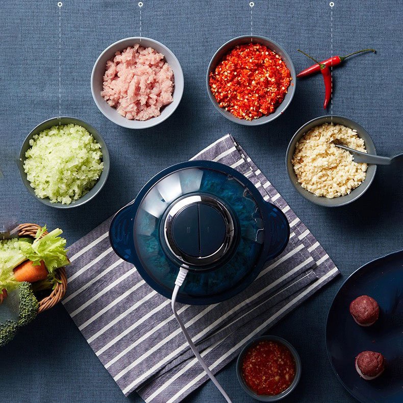 Máy xay thịt Bear QSJ-C03T5, máy xay thực phẩm đa năng, công suất 300W - Bảo hành chính hãng 6 tháng