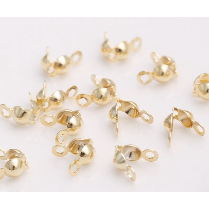 100 Sò kẹp che nút thắt dây làm móc nối vòng