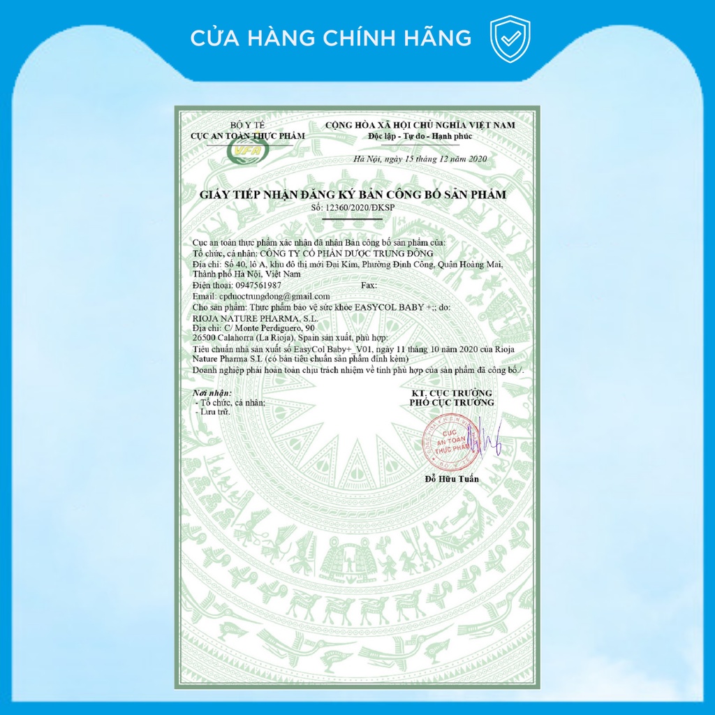 Enzym lactase  Easycol Baby cho trẻ bất dung nạp Lactose cải thiện tiêu hóa nhập khẩu Châu Âu dung tích 15ml
