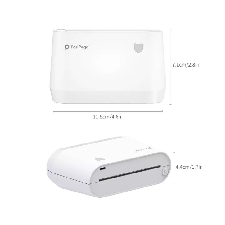 Máy in nhiệt PeriPage A9 Mini cầm tay, in tem khổ 57, 80mm, in vận đơn các sàn TMĐT,...