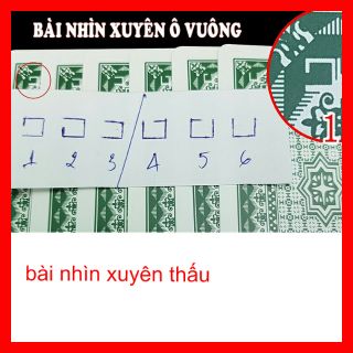 Bài ảo thuật thú vị 🎯 FREESHIP 🎯 ( bài dấu ô vuông )